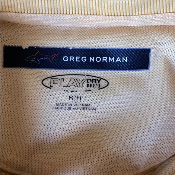 Men’s light yellow golf shirt - Picture 3 of 3